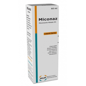 MICONAZ 2% SPRAY ( MICONAZOLE ) — LIQUID SPRAY 60 ML